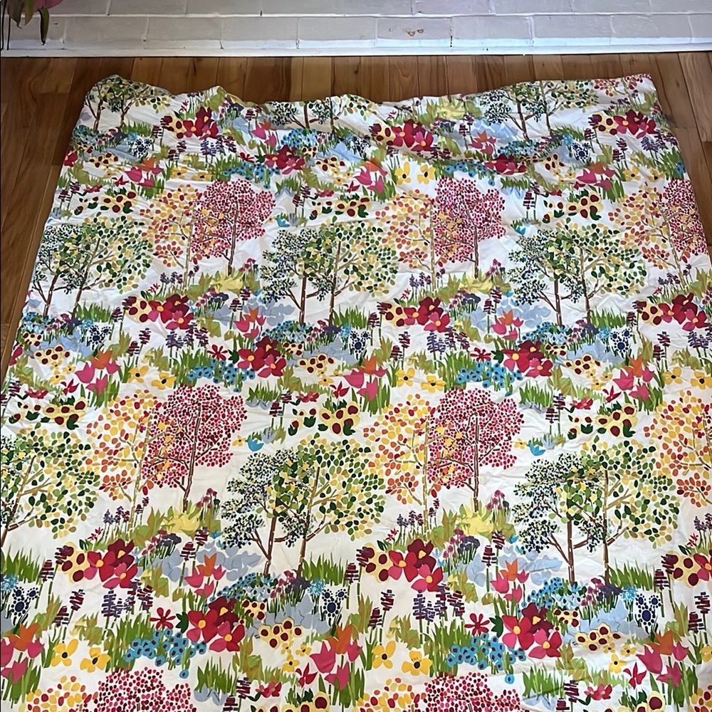 Pottery Barn Woodland Trees Twin Duvet Cover with Shams